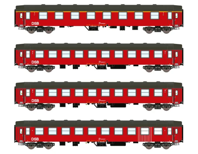 MINIS UIC-Y DSB coffret voiture voyageurs 4 pcs Ep IV