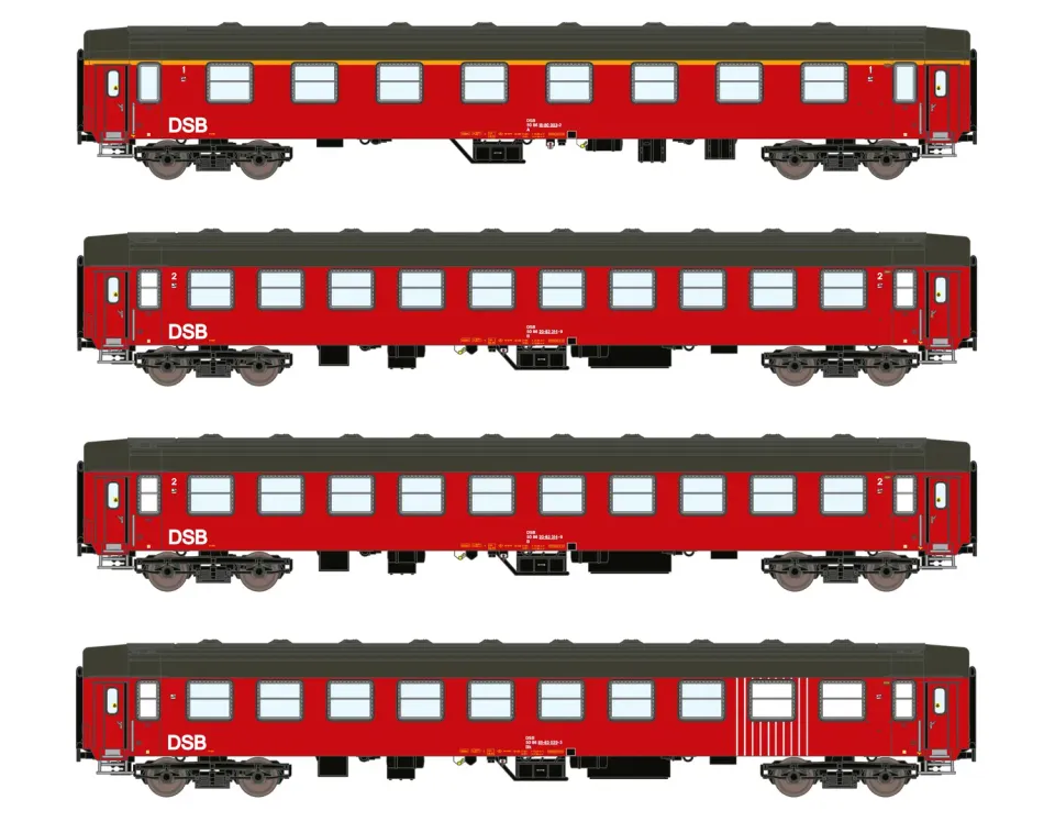 MINIS UIC-Y DSB coffret voiture voyageurs 4 pcs Ep IV
