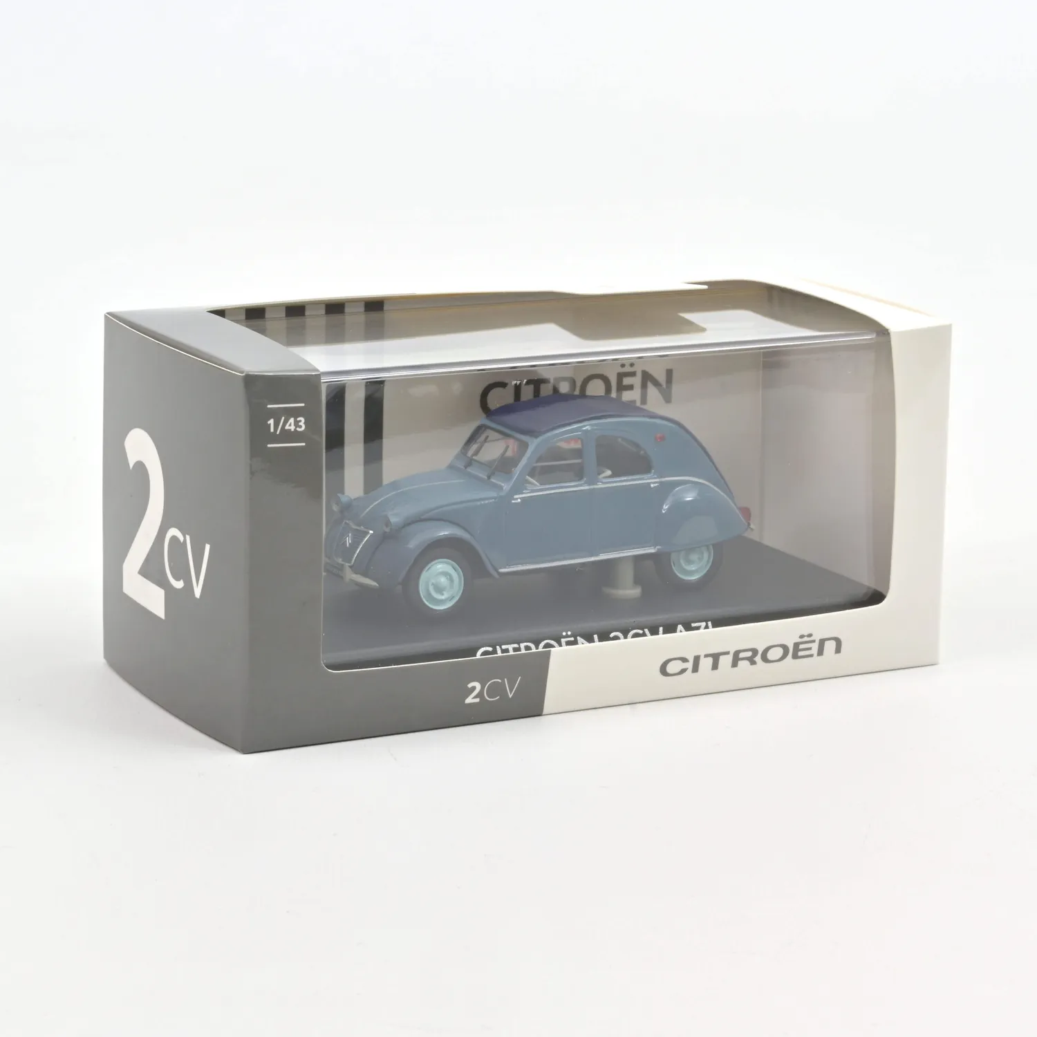 Norev Citroën 2CV AZL 1960 voiture miniature bleu glacier 1/43
