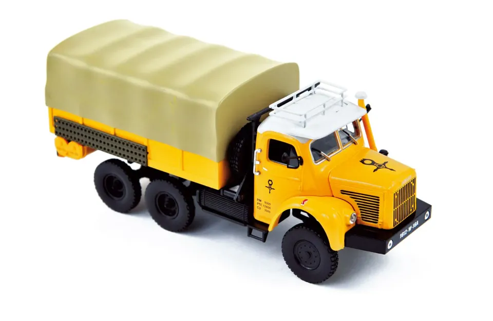 Norev Berliet GBC 8 6x6 Gazelle 1959 camion 1/43 jaune