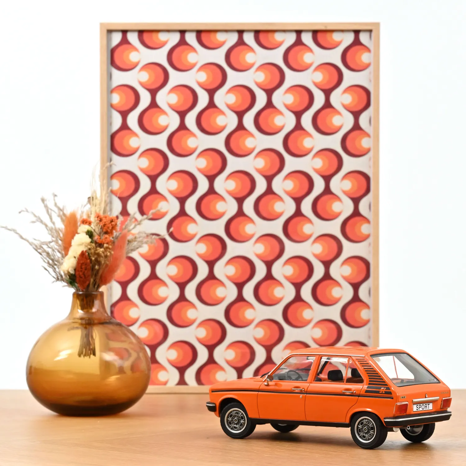 Norev Peugeot 104 SL Sport miniature 1/18 orange 104 pcs