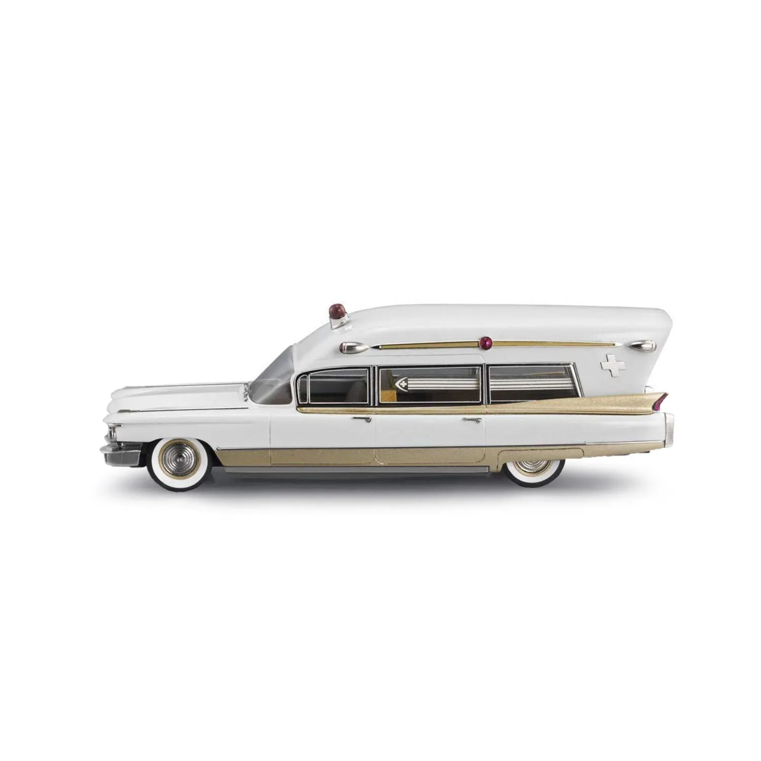 Brooklin CSV 1960 Miller-Meteor Cadillac Ambulance miniature blanche