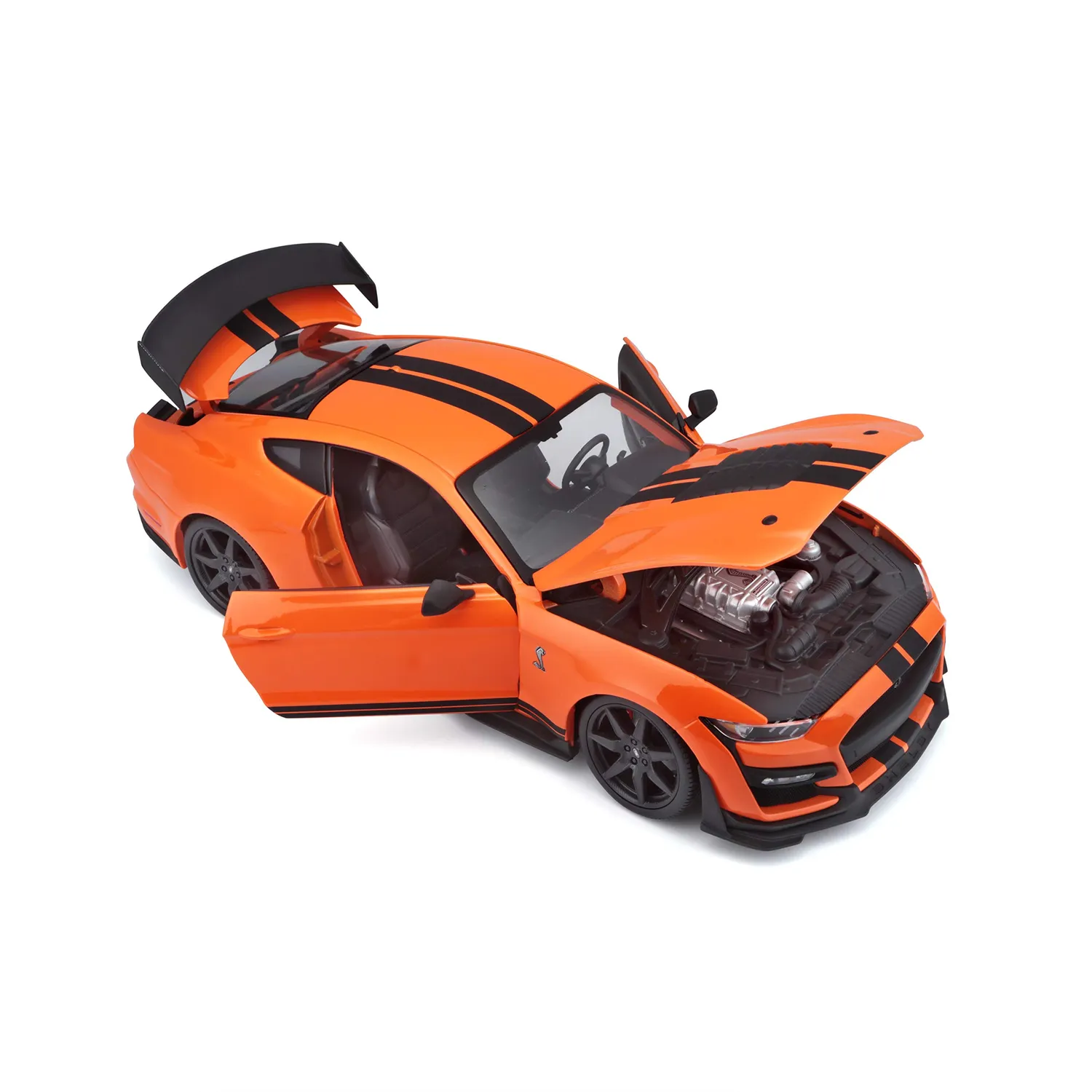 Maisto Ford Shelby miniature 1/18 orange noire ouvrante