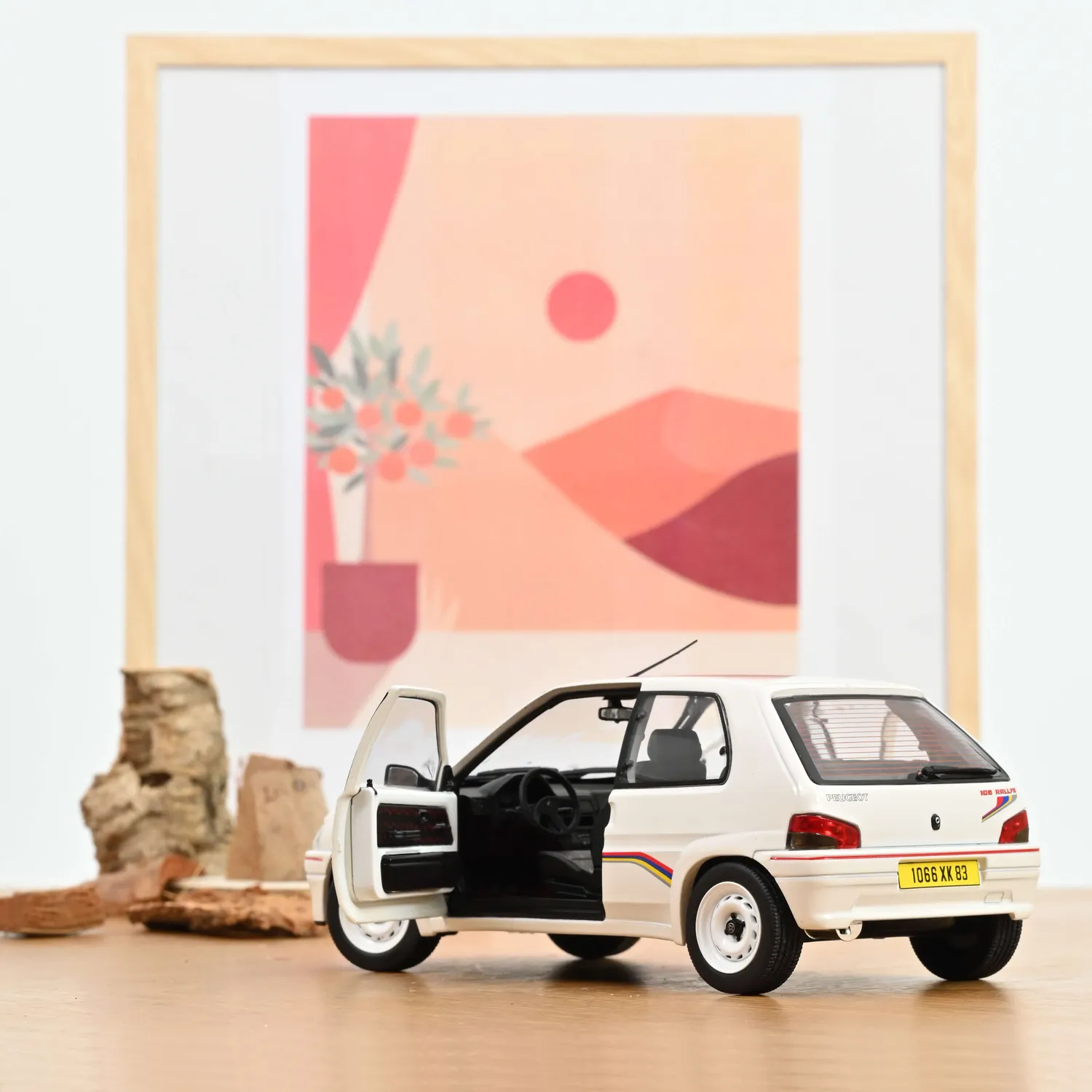 Norev Peugeot 106 Rallye 1.3 1993 miniature 1/18 blanc