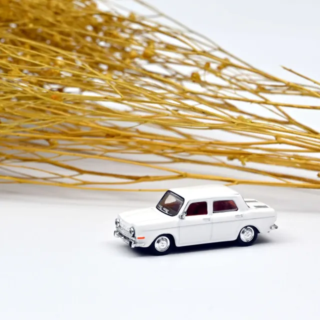 Norev Simca 1000 GLS 1968 miniature 1/87 blanc