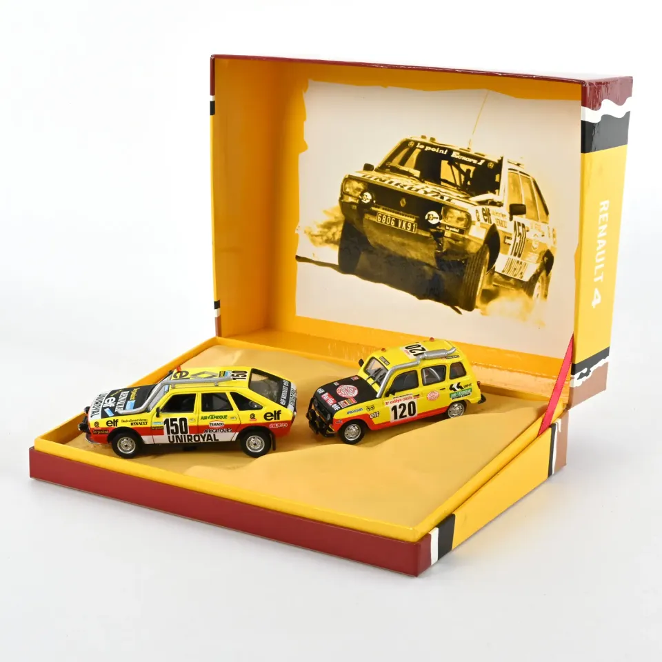 Norev Coffret R20 R4 Rallye Dakar voiture miniature 1/43