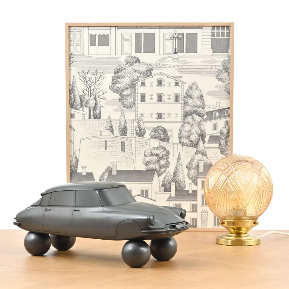 Norev Citroën DS 19 1959 voiture miniature 1/12 gris mat 100 ex