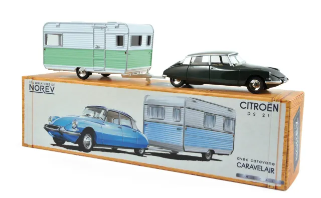 Norev Citroën DS 21 Caravane miniature 1/43 vert jura