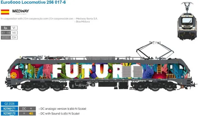 MINIS Serie 6006 Euro 6000 MEDWAY locomotive sonore Ep.VI