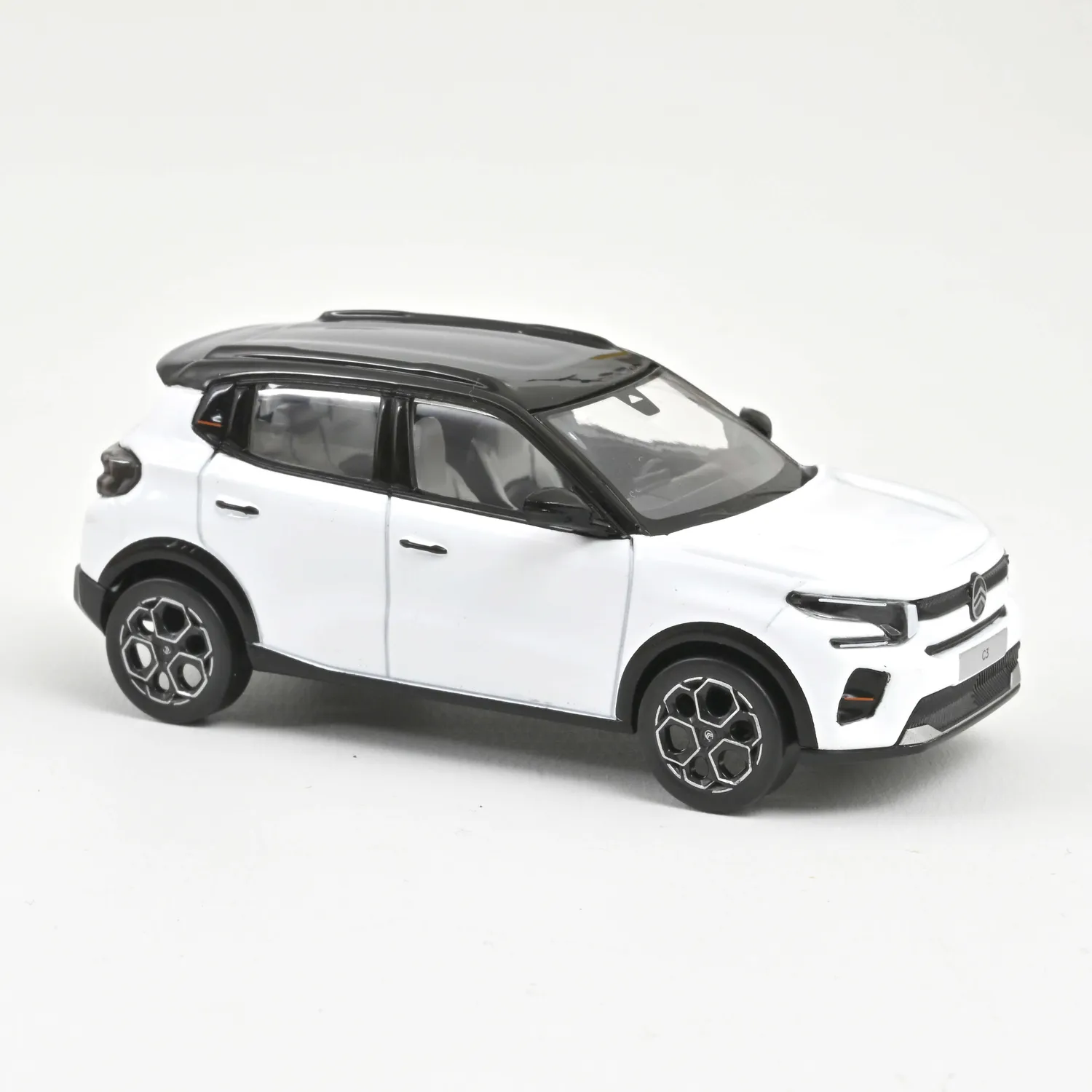 Norev Citroën C3 2024 miniature 1/43 blanc banquise noir