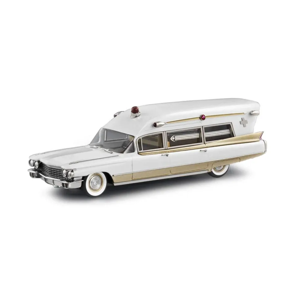 Brooklin CSV 1960 Miller-Meteor Cadillac Ambulance miniature blanche