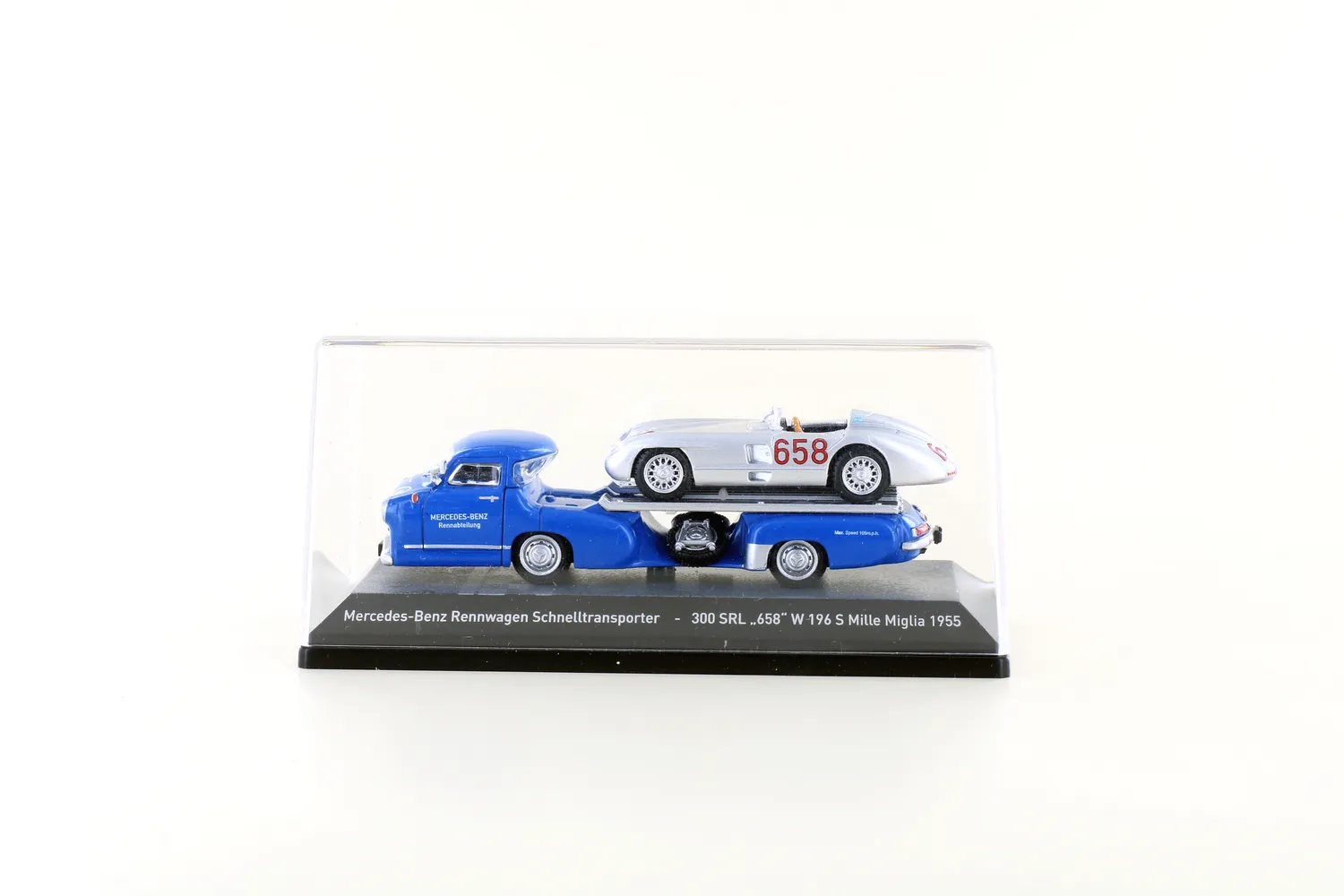 MINIS MB Renntransporter 300 SLR Fangio 658 coffret 1/87