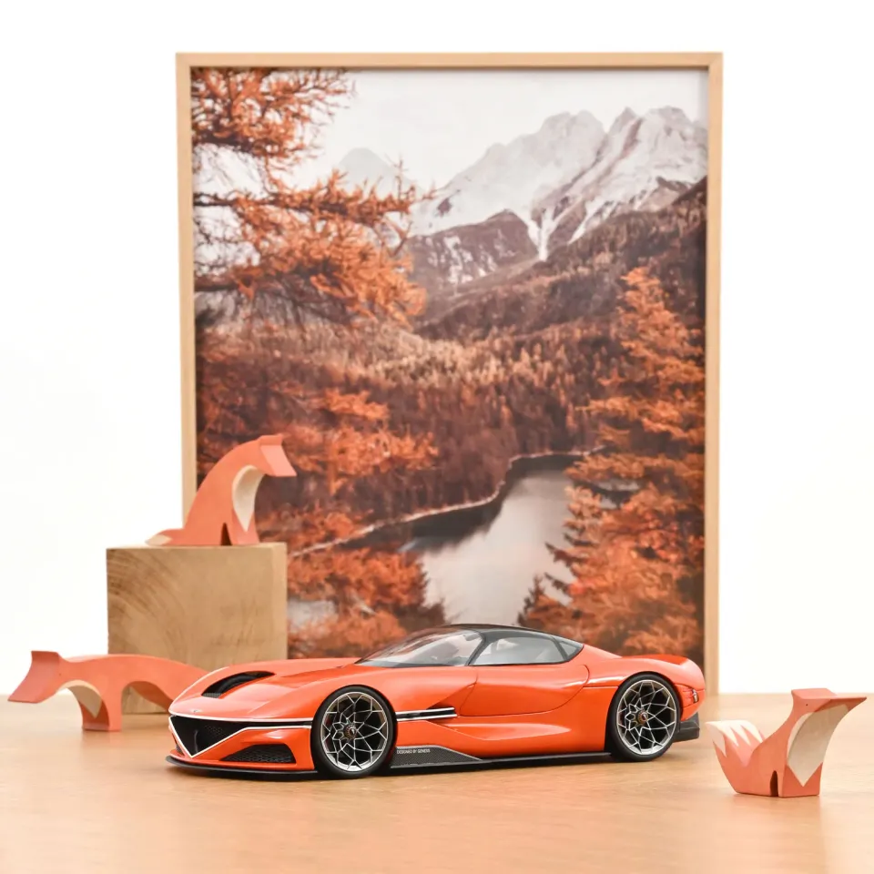 Norev Genesis X Gran Berlinetta VGT voiture 1/18 orange