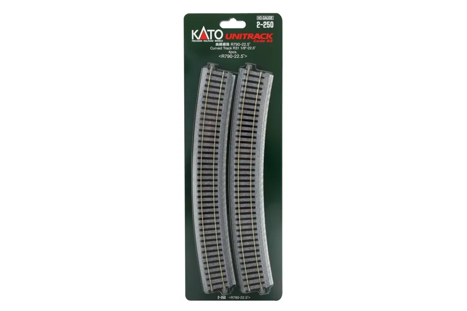 MINIS rail courbe N R790mm 22,5° lot de 4