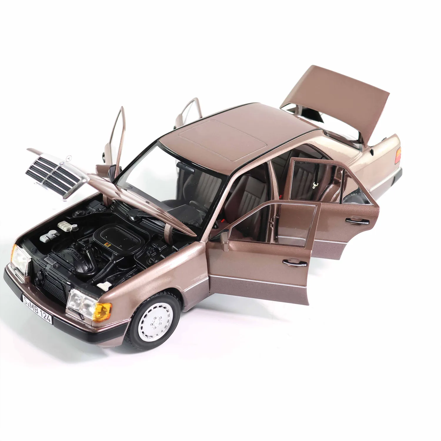 Norev Mercedes-Benz 230 E 1990 miniature 1/18 bois de rose