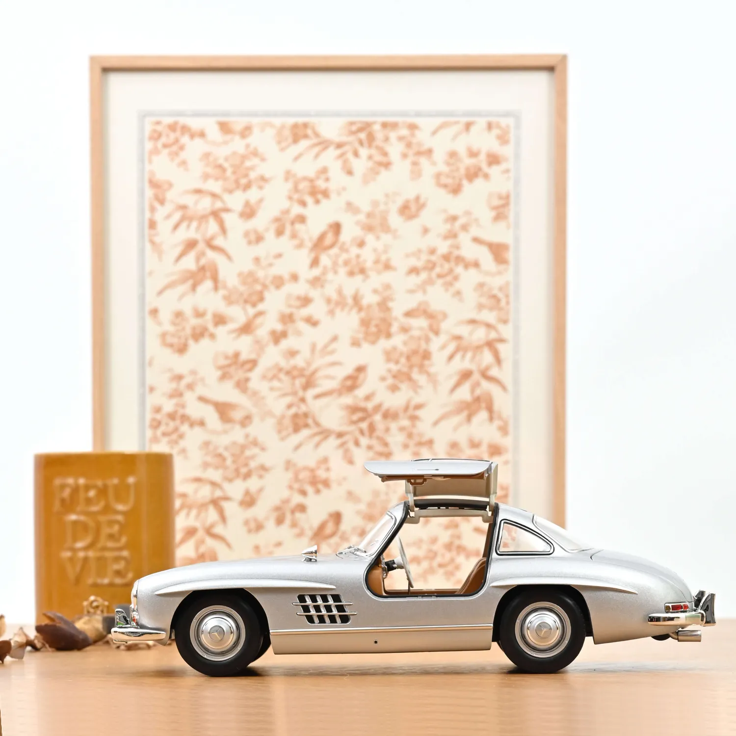 Norev Mercedes 300 SL 1954 miniature 1/18 argent