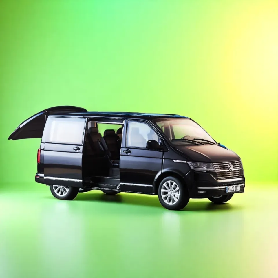 NZG VW T6.1 Multivan Highline noir voiture miniature 1:18 ouvrante