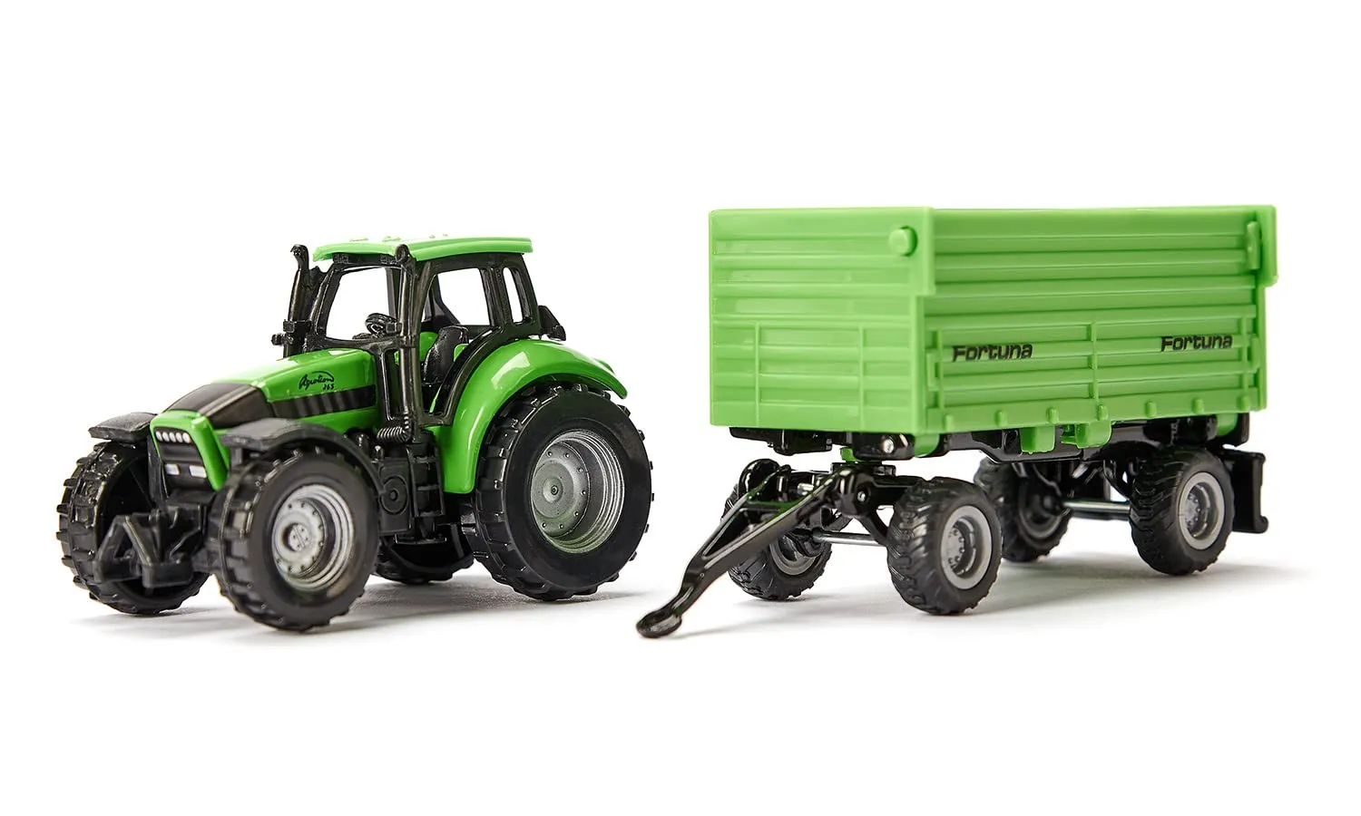 Siku Super 1606 tracteur Deutz-Fahr jouet vert remorque