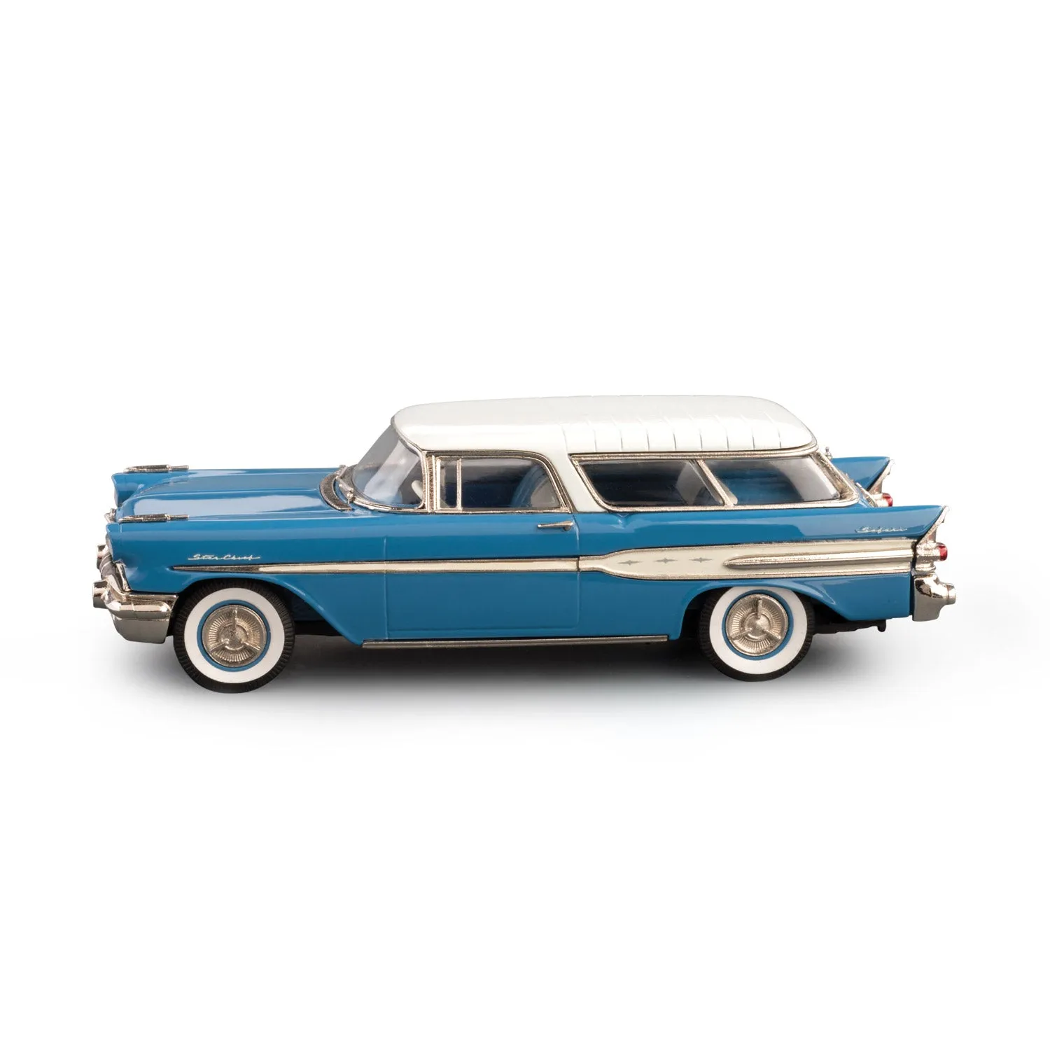 Brooklin Collection Pontiac Safari 1957 miniature break bleu blanc