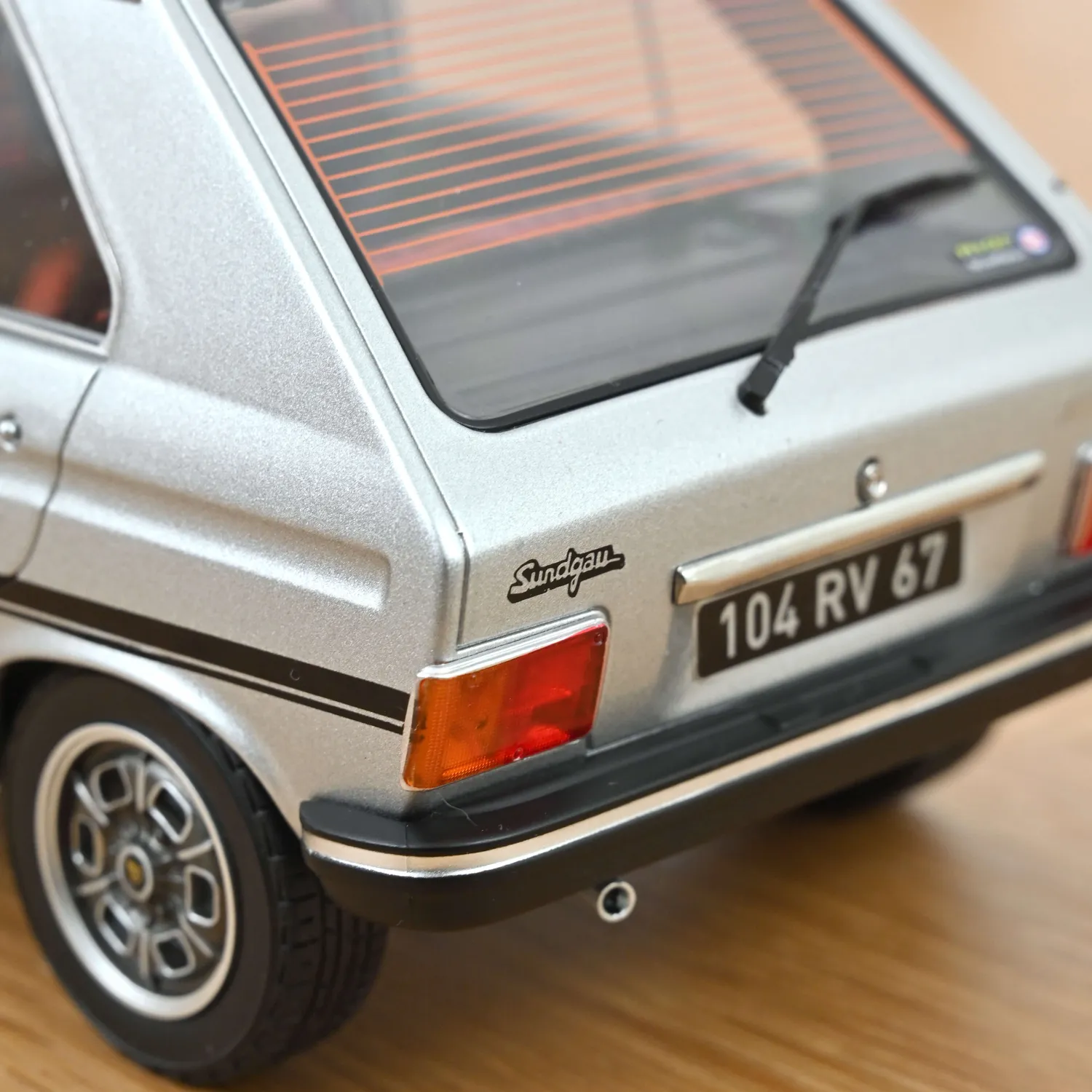 Norev Peugeot 104 Sundgau 1978 voiture miniature 1/18 gris 300 pcs