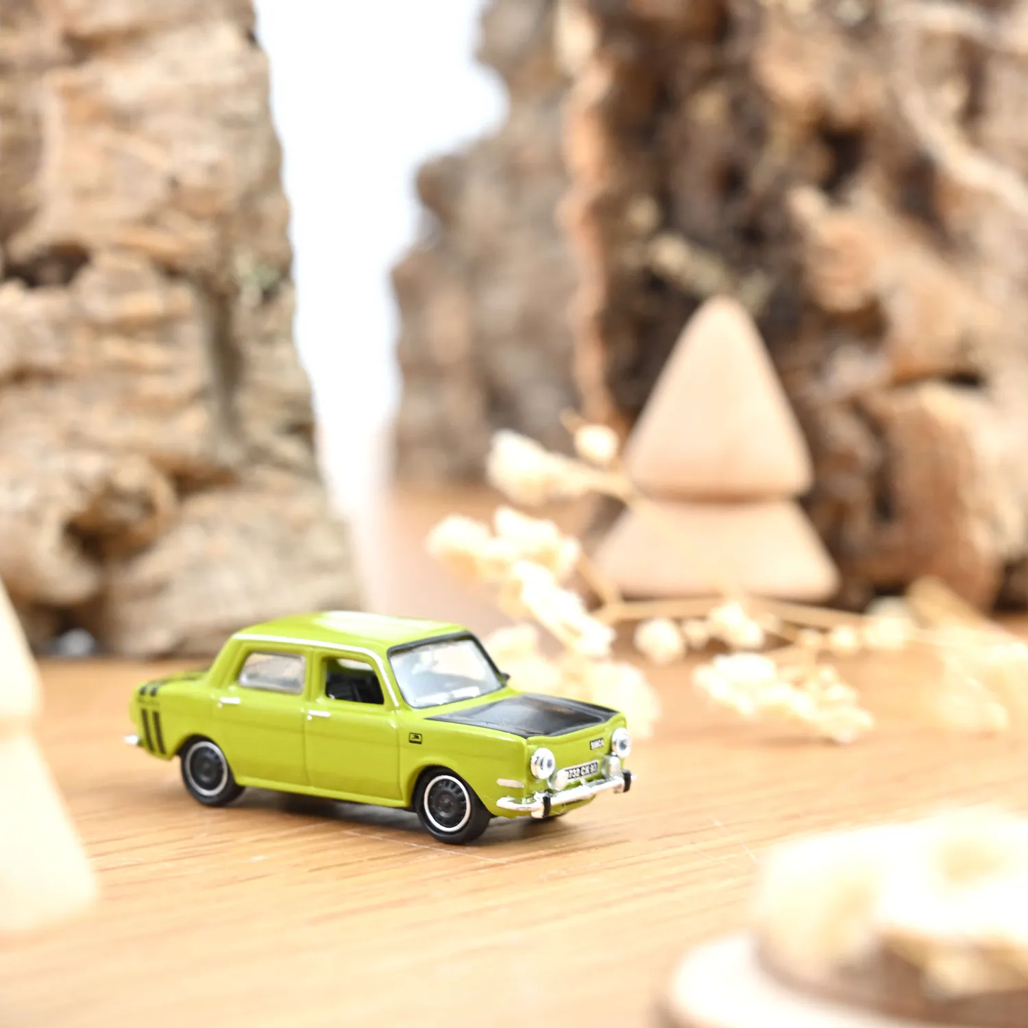 Norev Simca 1000 Rallye 2 1974 miniature 1/87 vert acide
