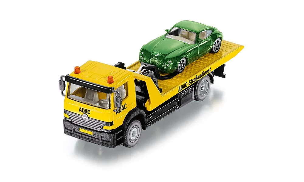 Siku 2712 dépanneuse + voiture miniature 1/55 jaune ADAC