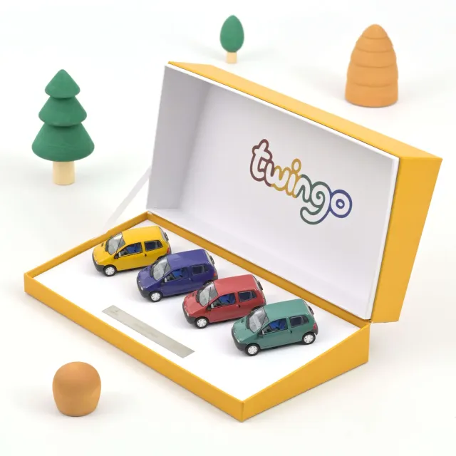 Norev Renault Twingo 1993 coffret 4 miniatures 1/43 200pcs