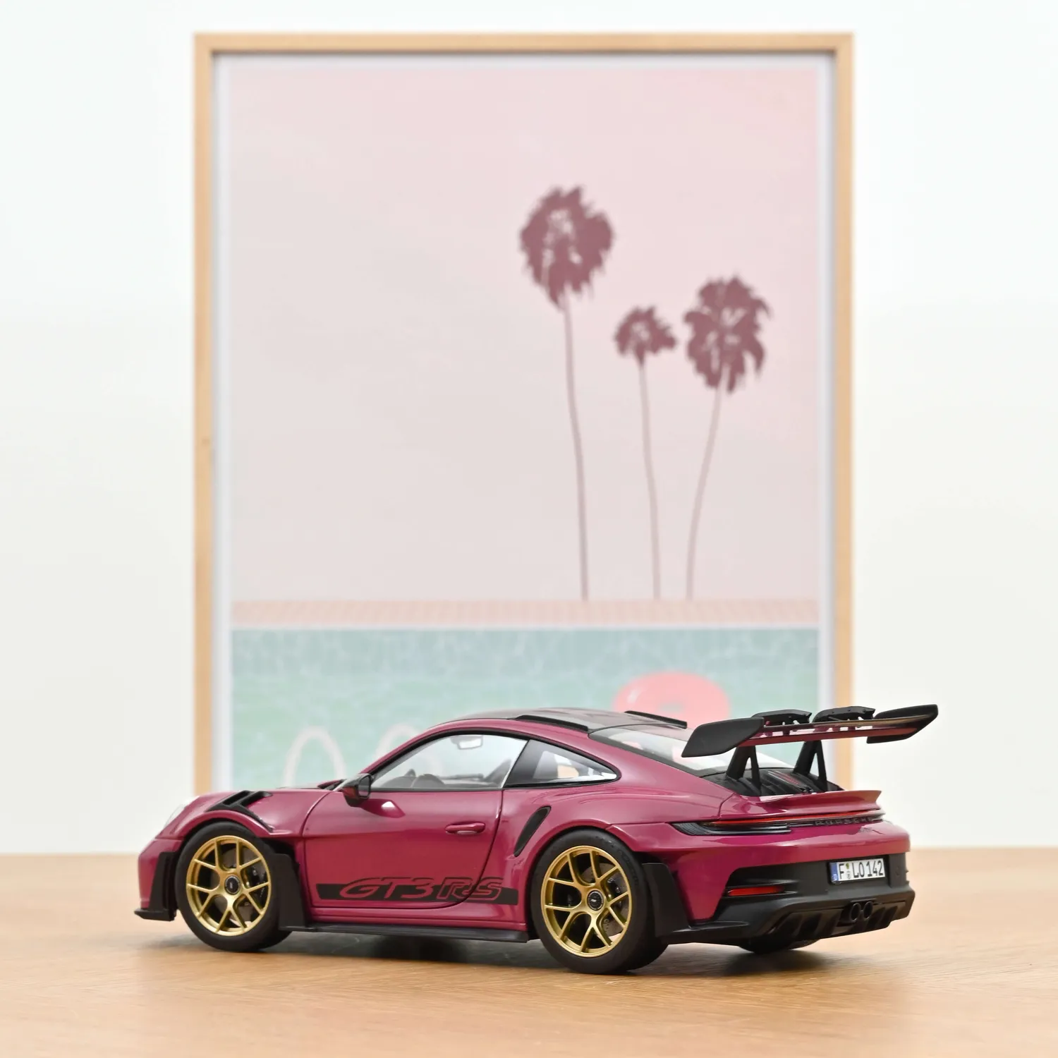 Norev Porsche 911 GT3 RS Weissach 2022 miniature 1/18 ruby