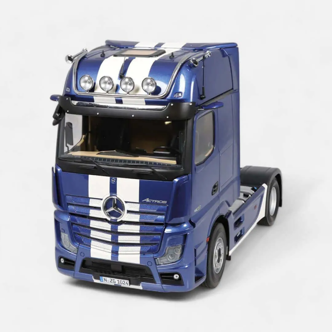NZG Mercedes Actros GigaSpace camion miniature 1:18 bleu 4x2