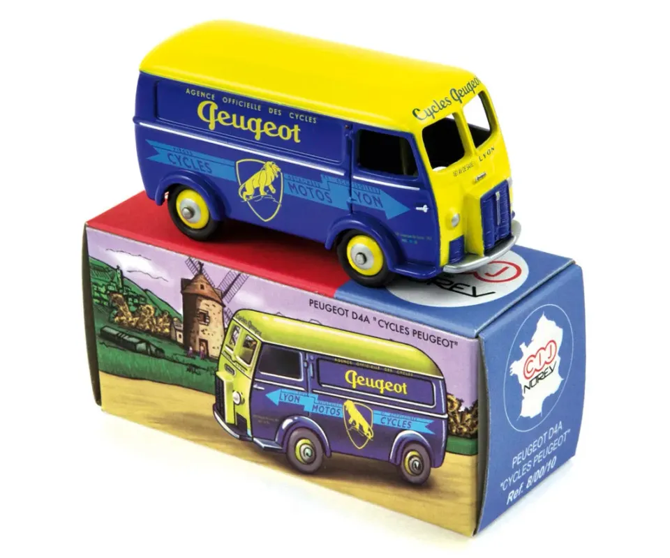 Norev Peugeot D4A miniature 1/50 Cycles Peugeot
