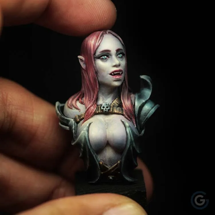 Graphigaut Studio Roxanne Lady Vampire lot 2 bustes 40mm résine