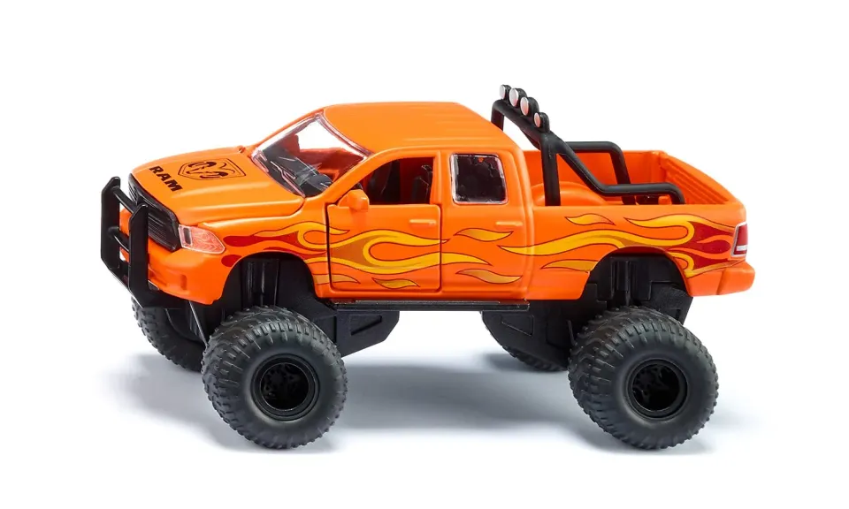 SIKU Super 2358 Dodge RAM 1500 voiture miniature noir/orange pneus ballon
