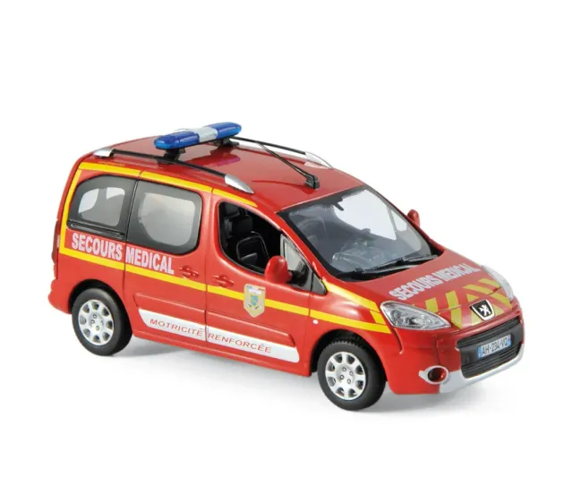 Norev Peugeot Partner 2010 miniature 1/43 pompiers