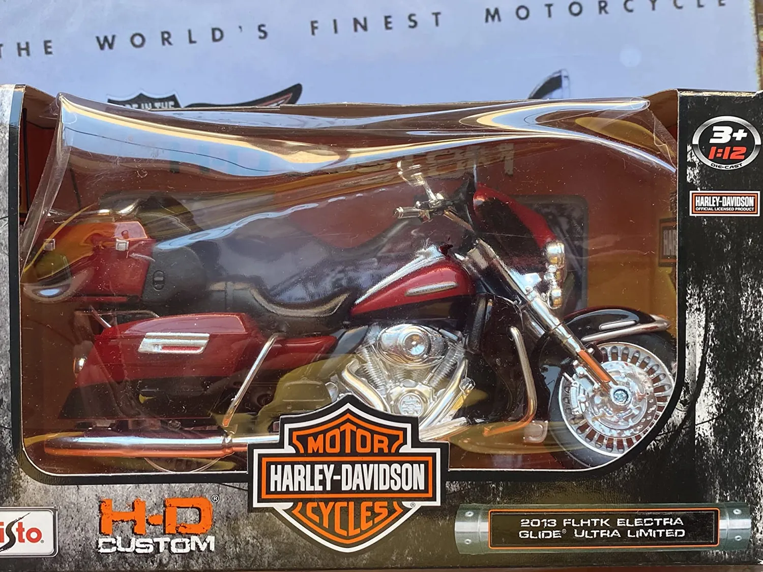 Maisto 1/12 Harley-Davidson moto miniature modèle aléatoire métal