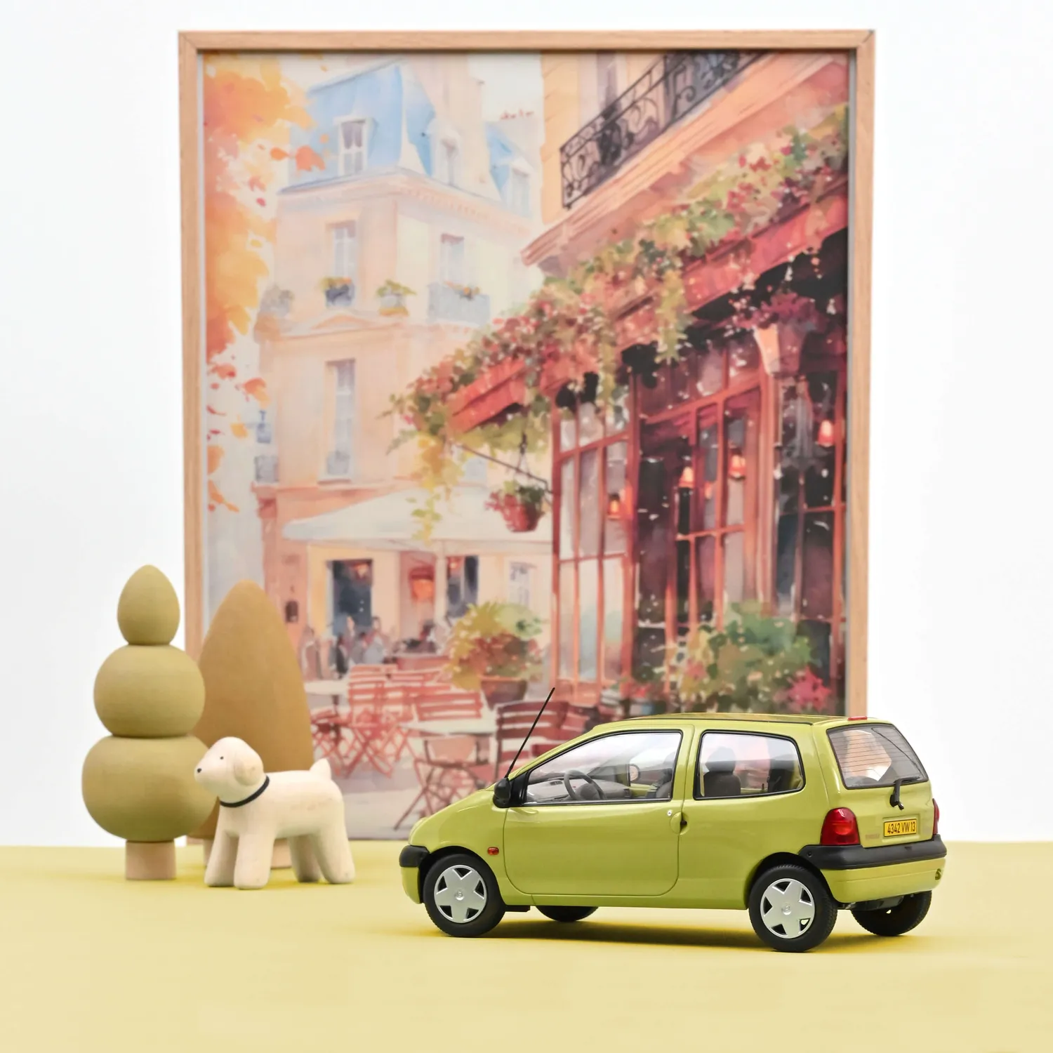 Norev Renault Twingo 1998 miniature 1/18 jaune anis