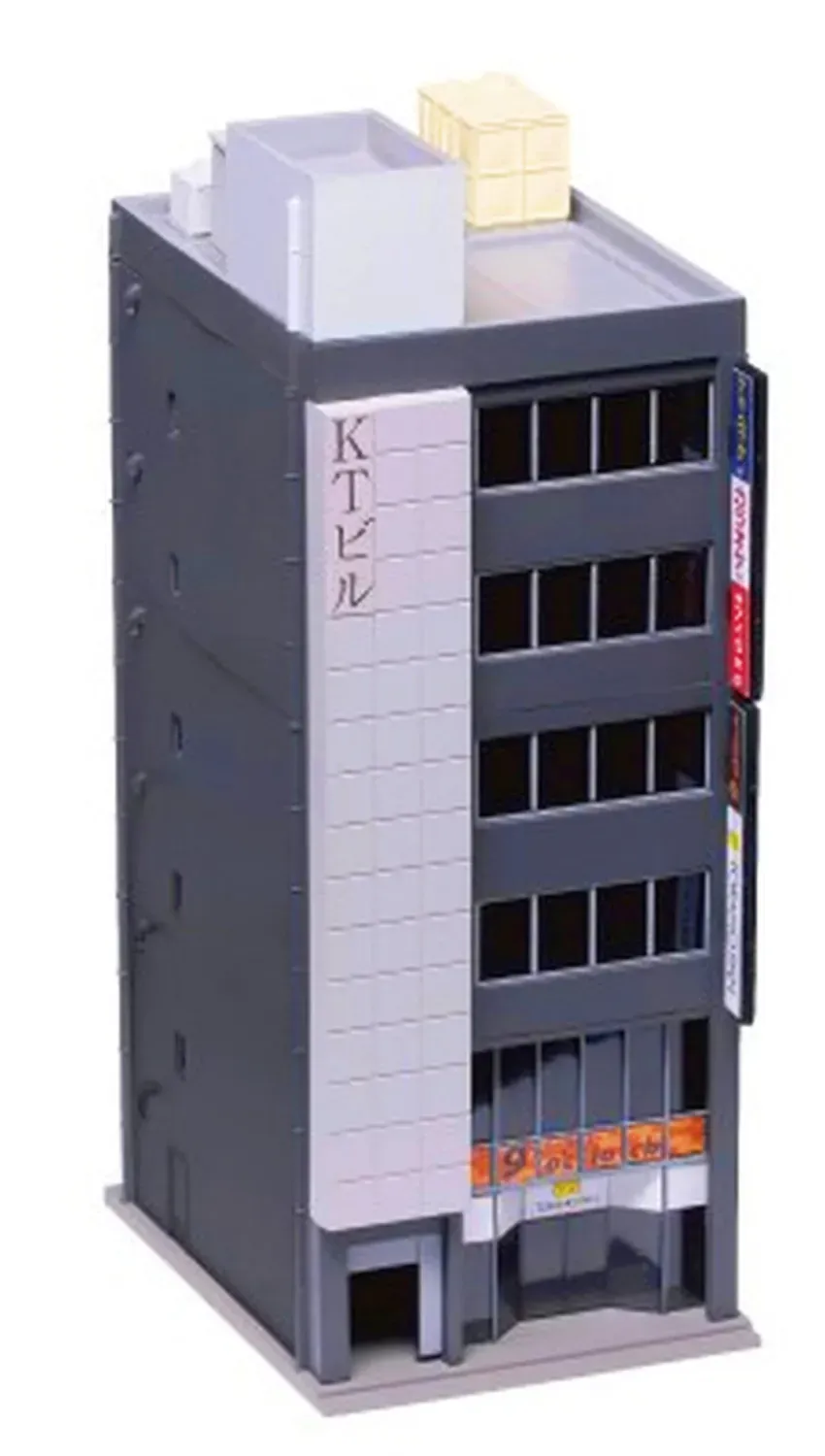 MINIS immeuble de bureaux maquette 6 étages gris foncé