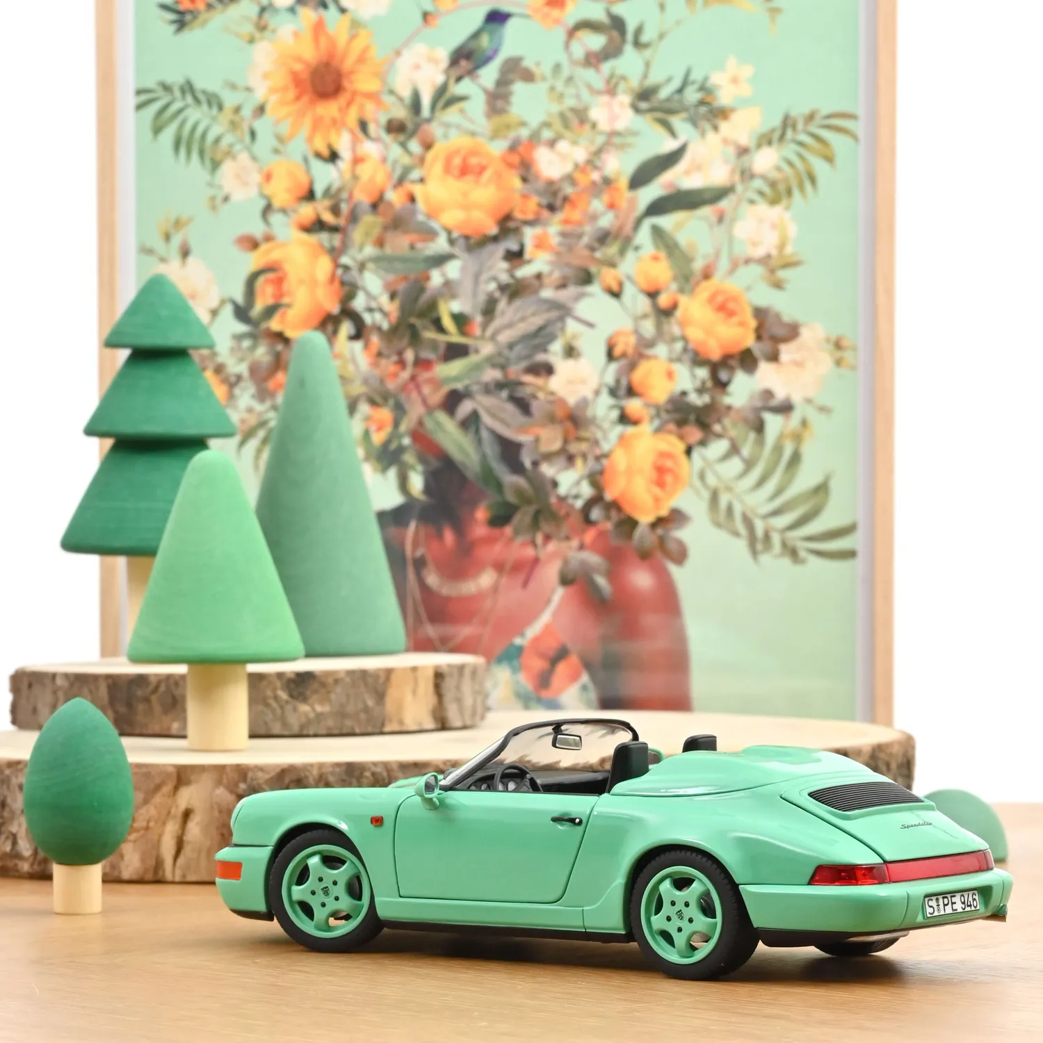 Norev Porsche 911 Speedster 1993 miniature 1/18 vert menthe 200 pcs