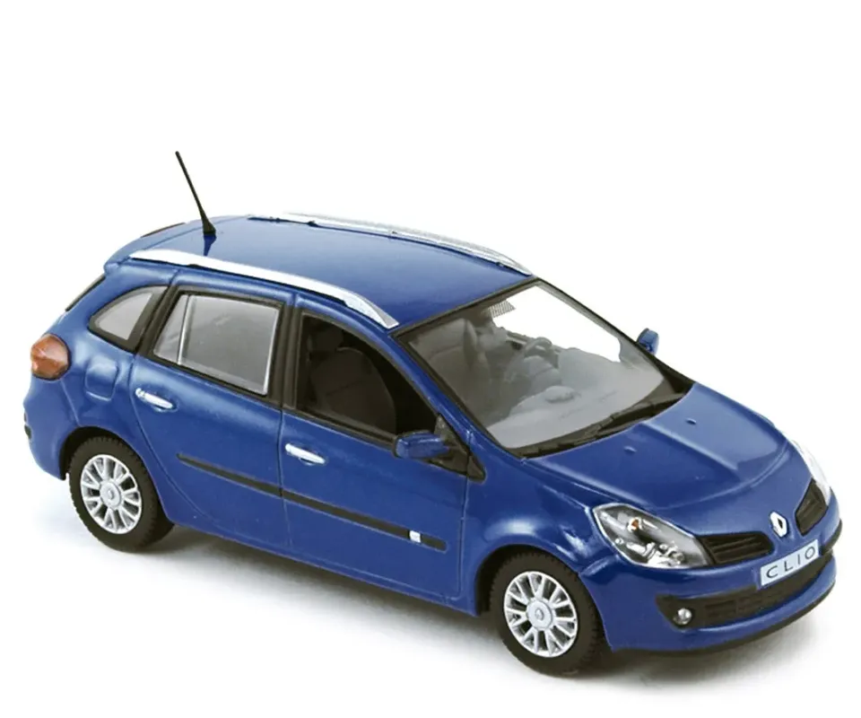 Norev Clio Estate 2007 miniature 1/43 bleu extrême