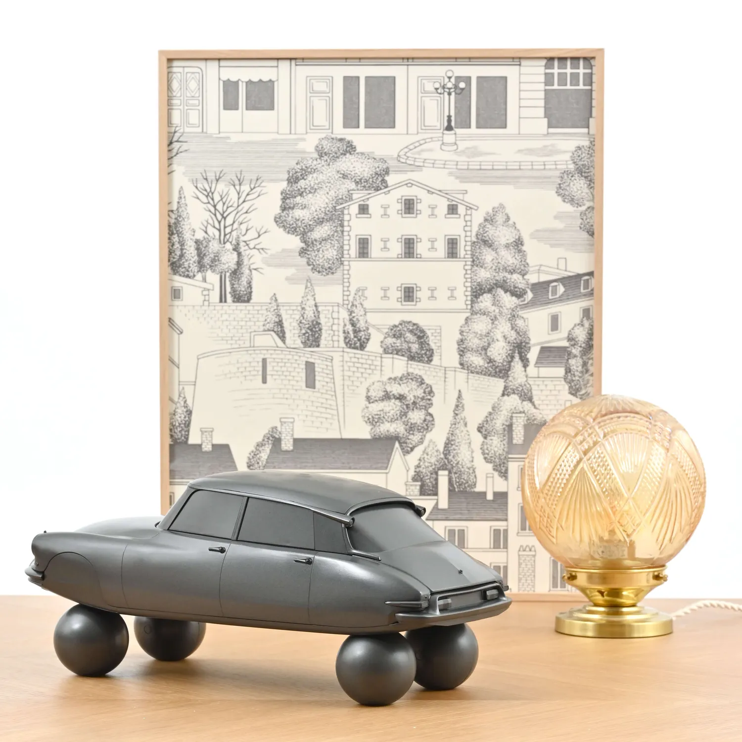 Norev Citroën DS 19 1959 voiture miniature 1/12 gris mat 100 ex