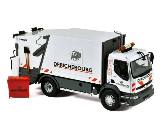 Norev Renault Premium 2006 camion poubelle 1/43 Derichebourg