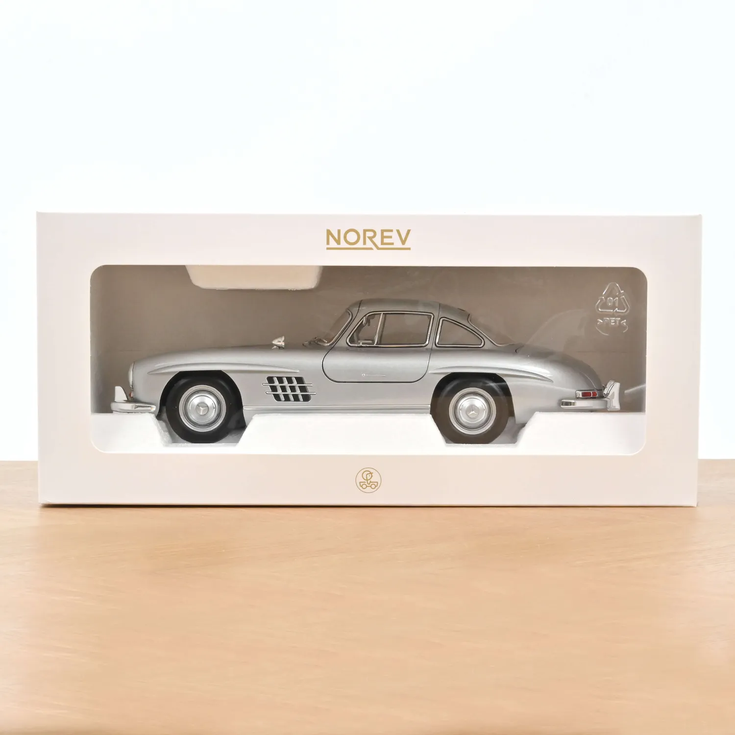 Norev Mercedes 300 SL 1954 miniature 1/18 argent