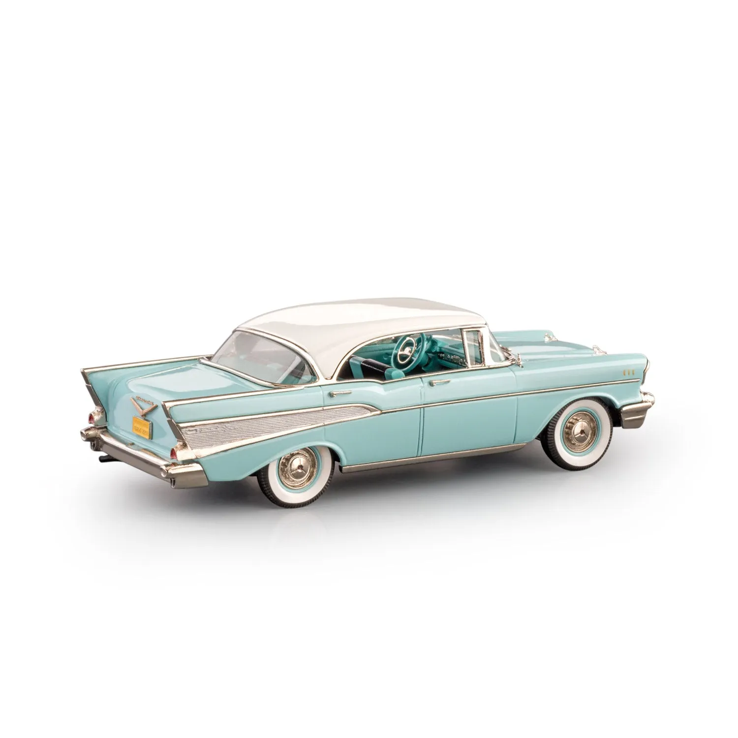 Brooklin 1957 Chevrolet Bel-Air miniature bleu-blanc