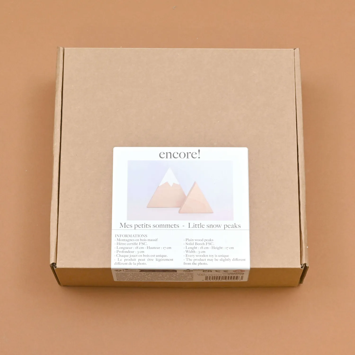 Norev Mes petits sommets jouet bois hêtre 18 cm