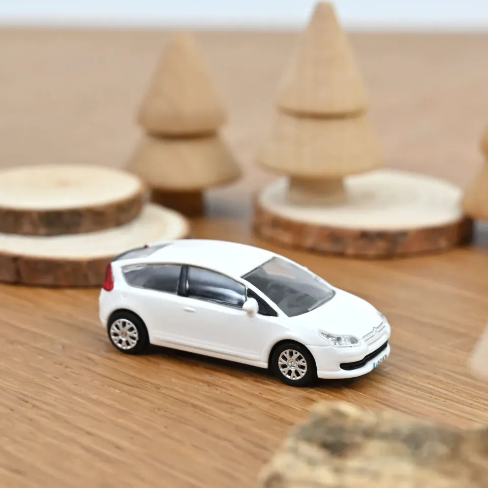 Norev Citroën C4 Coupé 2004 miniature 1/87 blanche