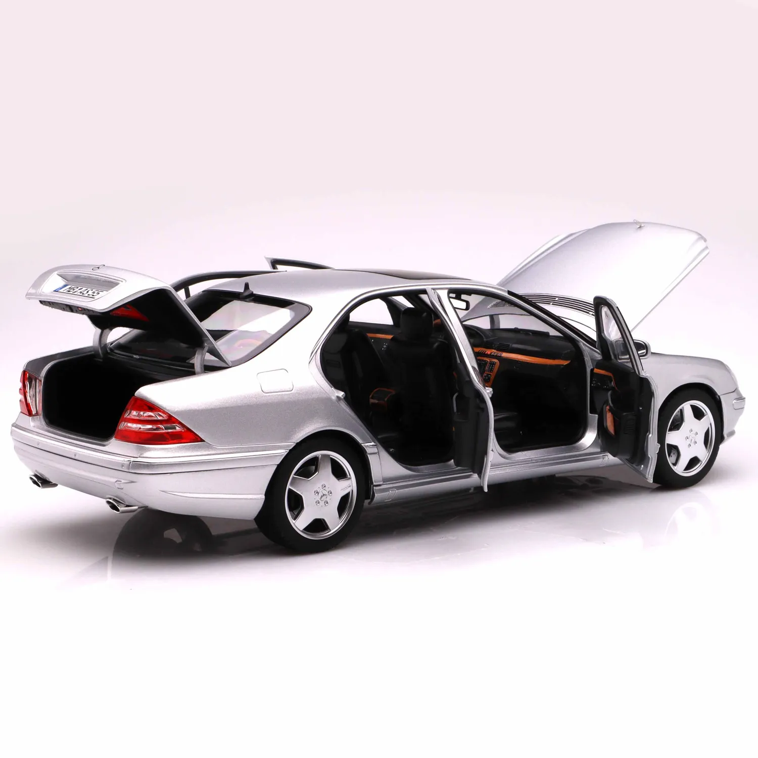 Norev Mercedes-Benz S55 AMG 2000 miniature 1/18 argent