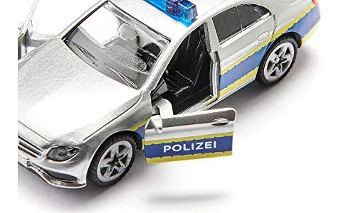 SIKU Super 1504 voiture police argentée portes ouvrables