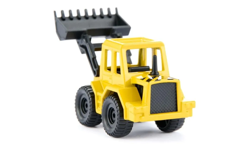 Siku Super 0802 Tracto-Pelle miniature métal 7,7 cm jaune