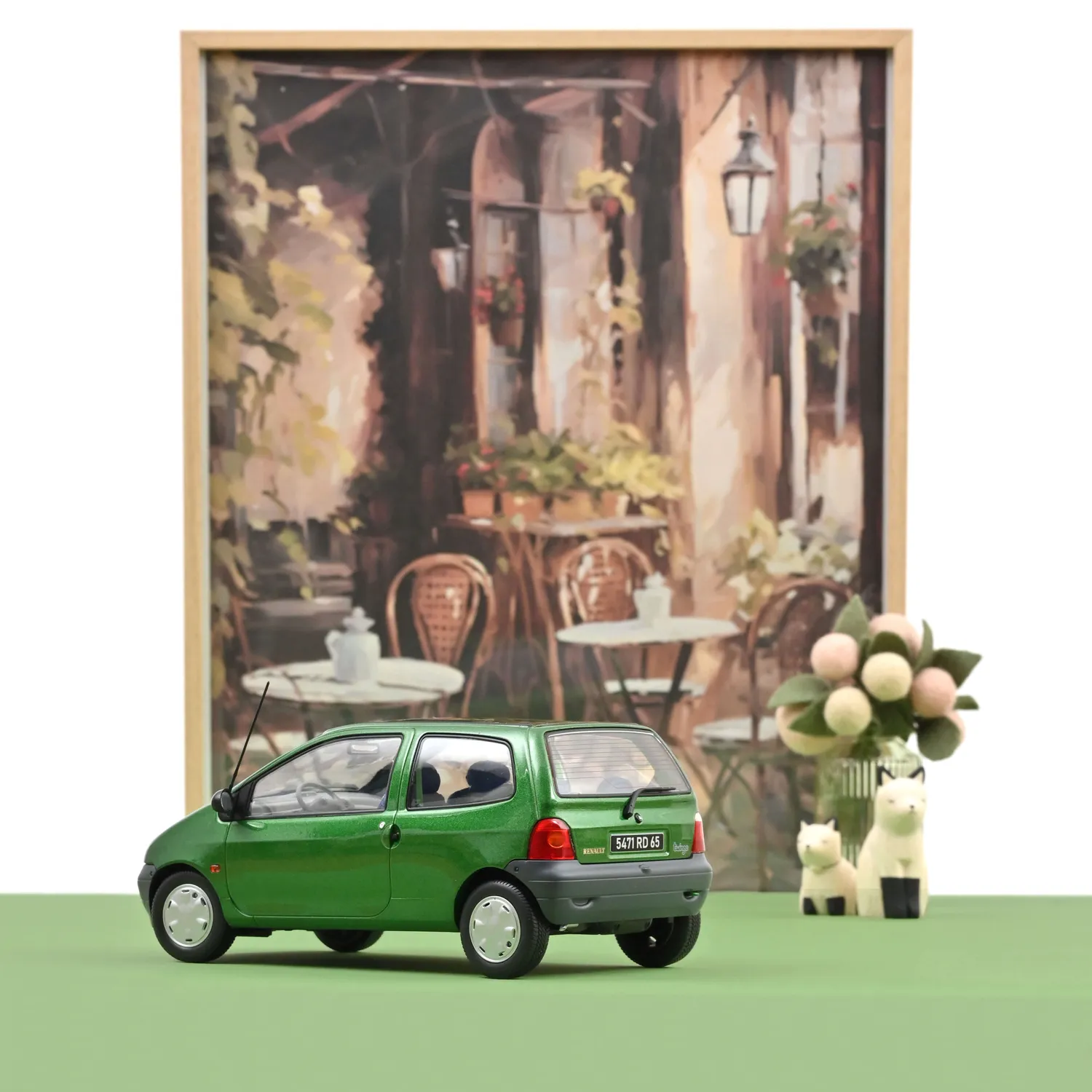 Norev Renault Twingo 1996 miniature 1/18 vert luzerne
