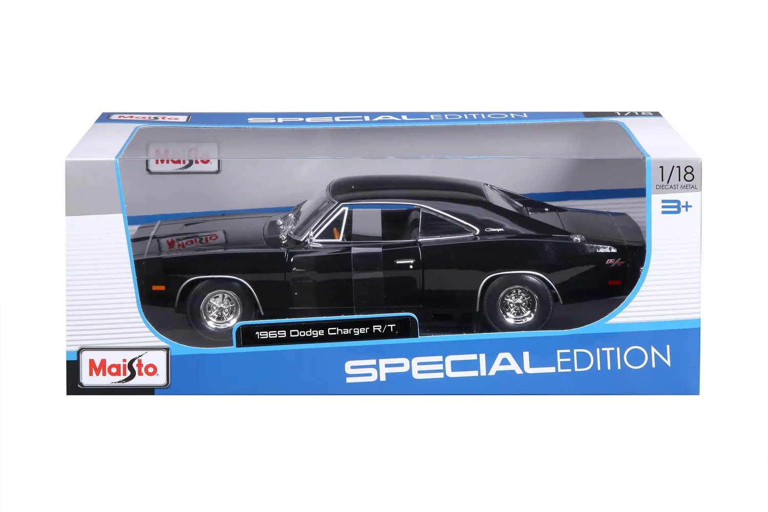 Maisto 531387B Dodge Charger R/T 1969 Voiture 1/18 noire