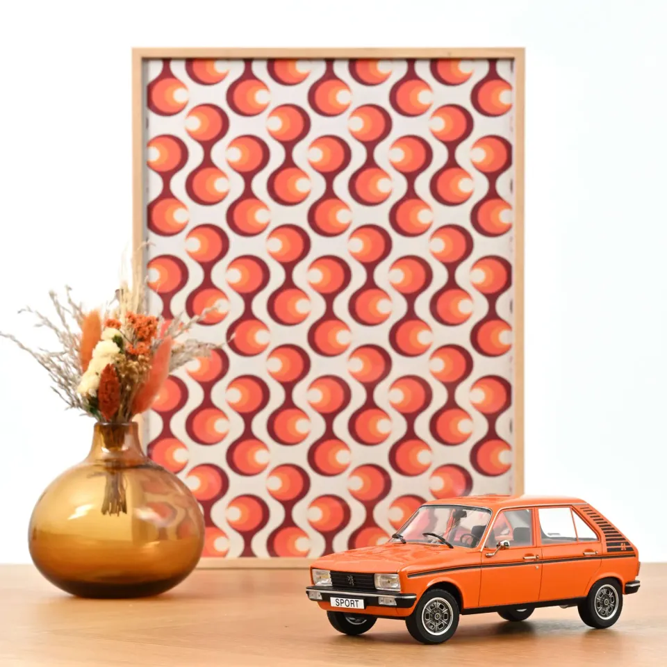 Norev Peugeot 104 SL Sport miniature 1/18 orange 104 pcs